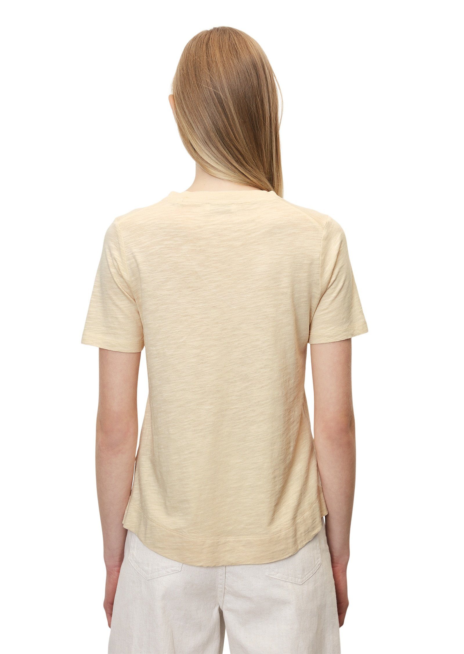 Baumwolle-Viskose-Mix beige Marc T-Shirt O'Polo aus