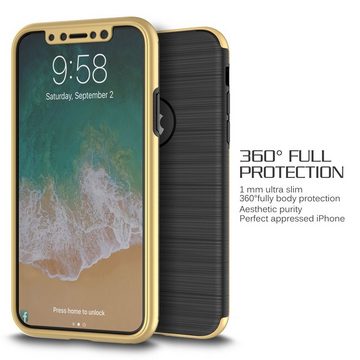 König Design Handyhülle Samsung Galaxy J5 (2017), Samsung Galaxy J5 (2017) Handyhülle Backcover Gold