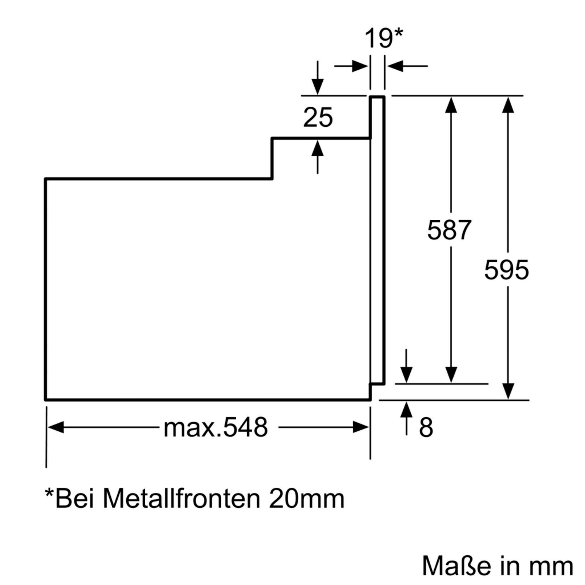 SIEMENS Backofen-Set EQ112EA01Z, mit Teleskopauszug nachrüstbar