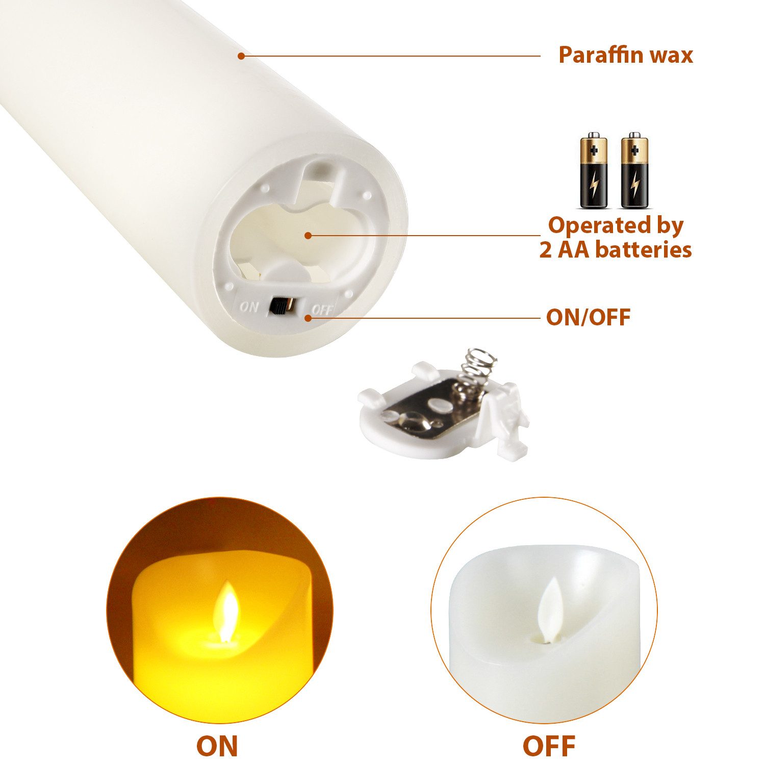 CCLIFE LED-Kerze LED Kerzen 3er 5er günstig online kaufen