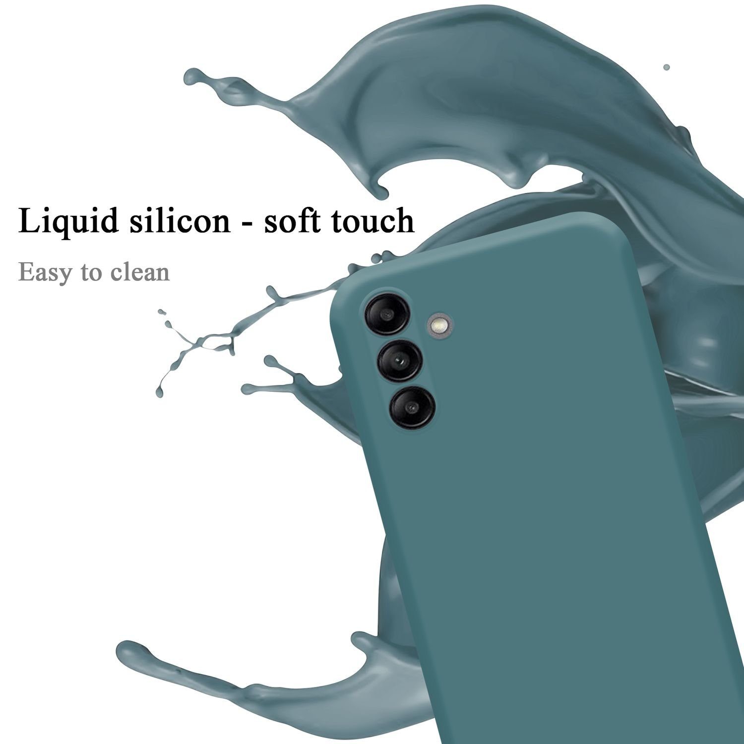 Cadorabo Handyhülle für Hülle Samsung Galaxy A04s, Flexible Hülle TPU Silikon Schutzhülle Back Cover Case