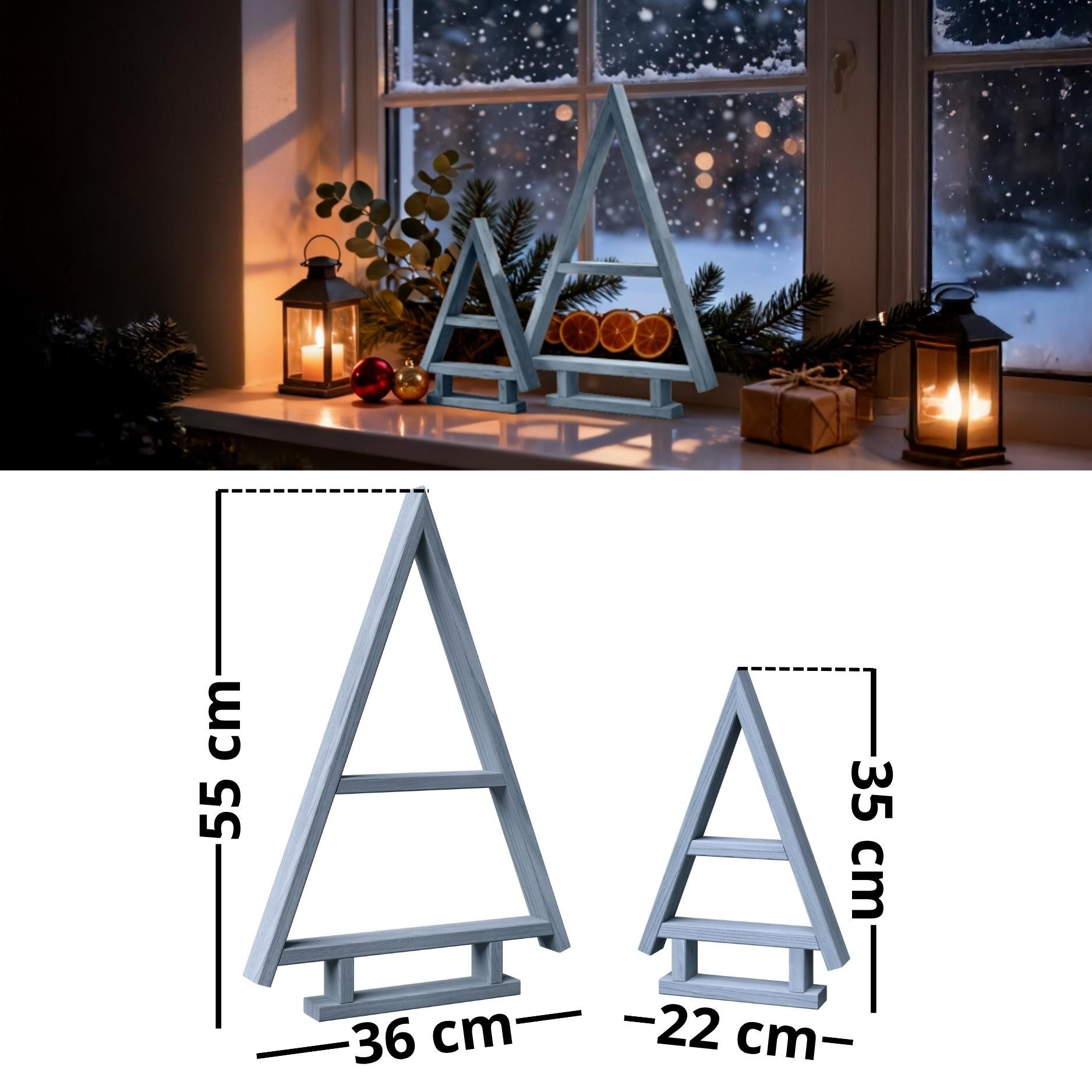 Floranica Weihnachtsfigur Deko 2er SET Handgemacht günstig online kaufen