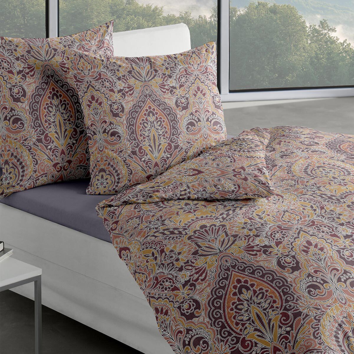 TRAUMSCHLAF Bettwäsche Sioux, Biber, 2 teilig, Winterbettwäsche in warmer Q günstig online kaufen