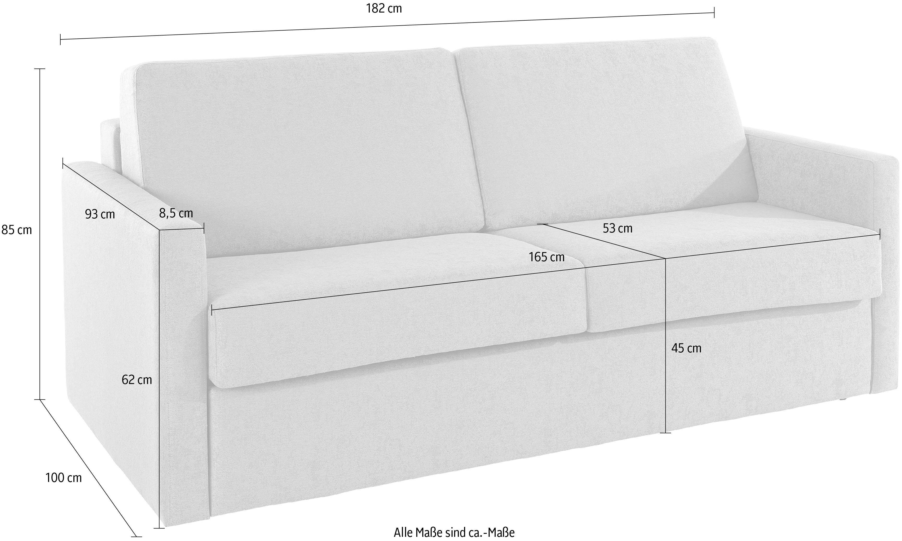 Bonell-Federkern-Matratze, Schlafsofa Style nach Places vorn echter of ausklappbar mit Goldpoint,