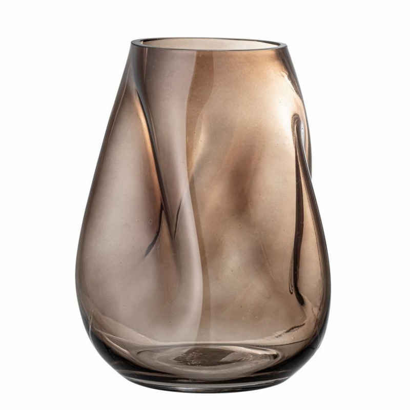 Bloomingville Dekovase Ingolf 19,5 x 26 x 18 cm Braun Glas