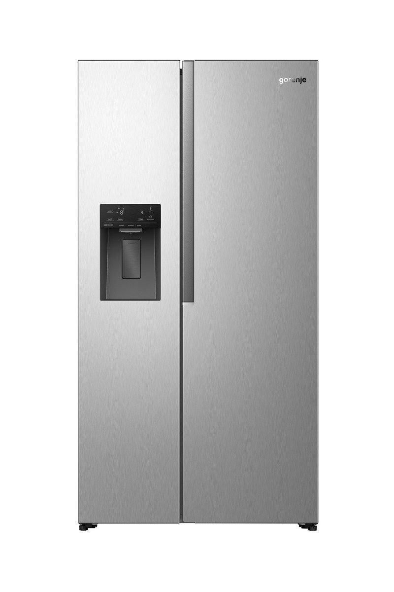 GORENJE Side-by-Side NRS917E61X, 178,6 cm hoch, 91,1 cm breit, Wasser-& Eisspender