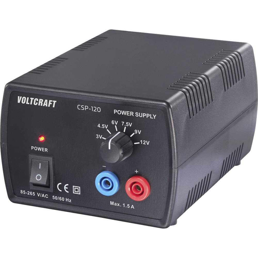 VOLTCRAFT CSP-120 Labornetzgerät, einstellbar Gleichspannung 3 V, 4.5 V, 6 V, Labor-Netzteil