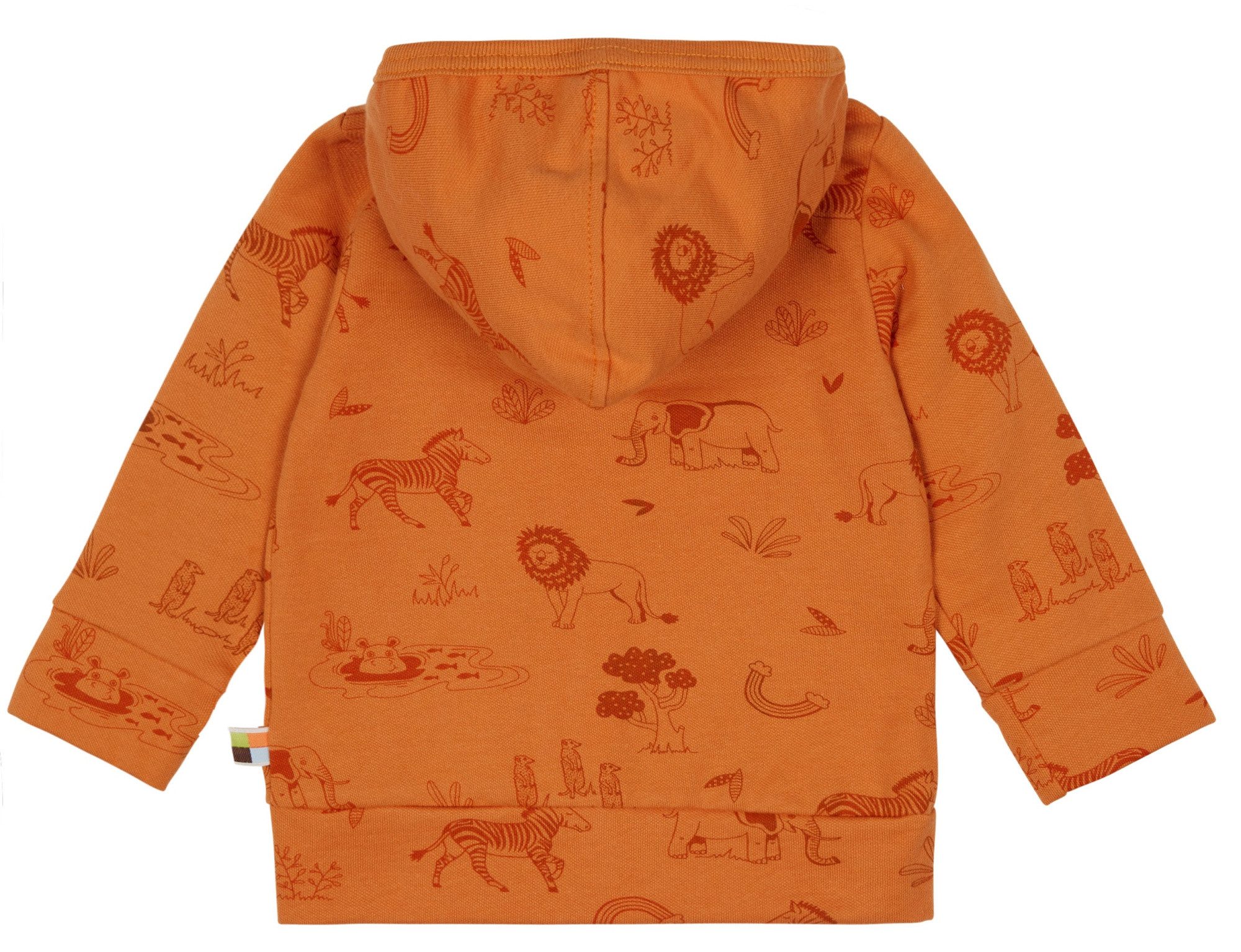 loud + proud Kapuzensweatjacke mit Druck Bio Baumwolle