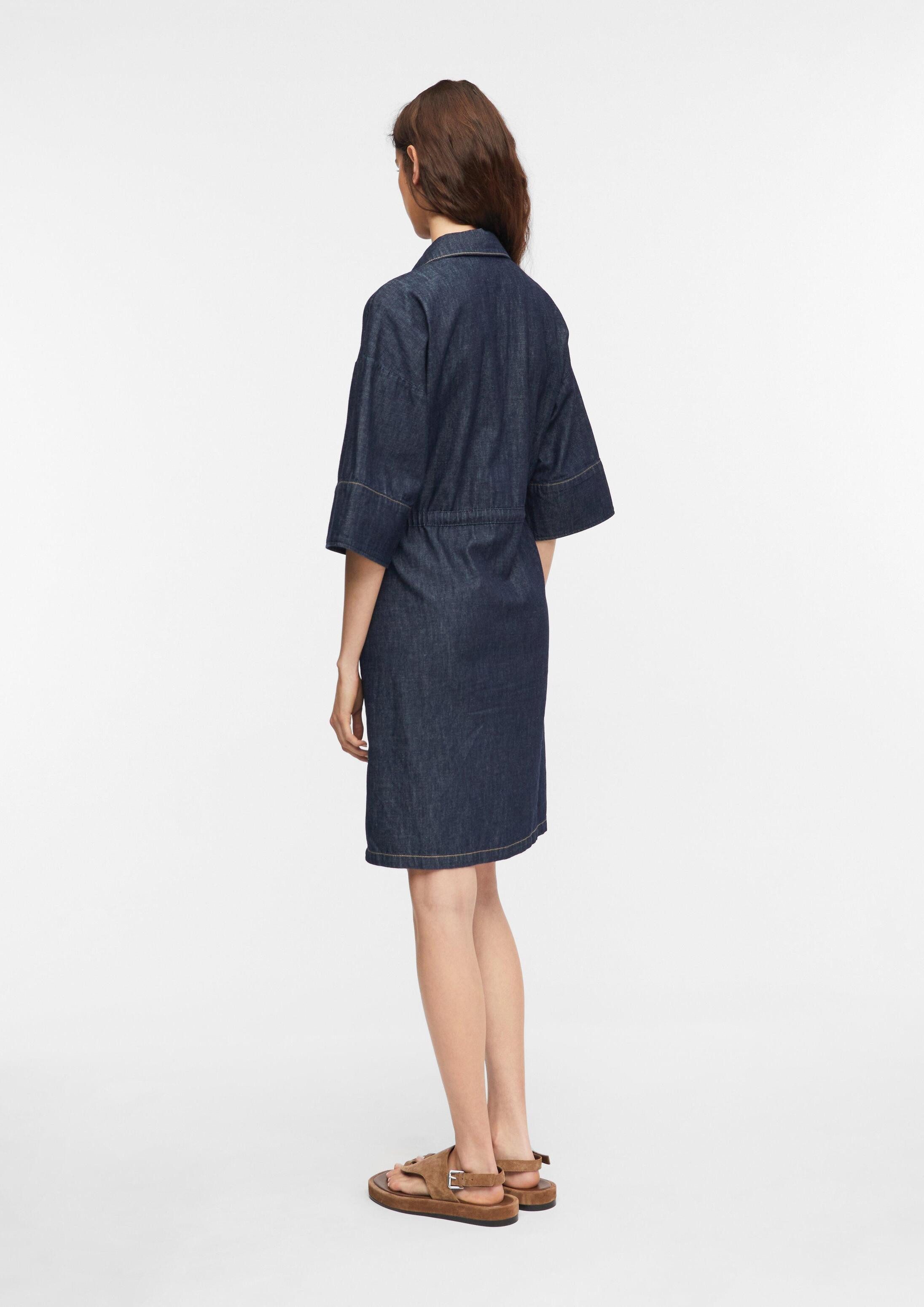 comma Minikleid Kleid Leichtes Denimkleid mit Knopfleiste – Bild 3 von 5