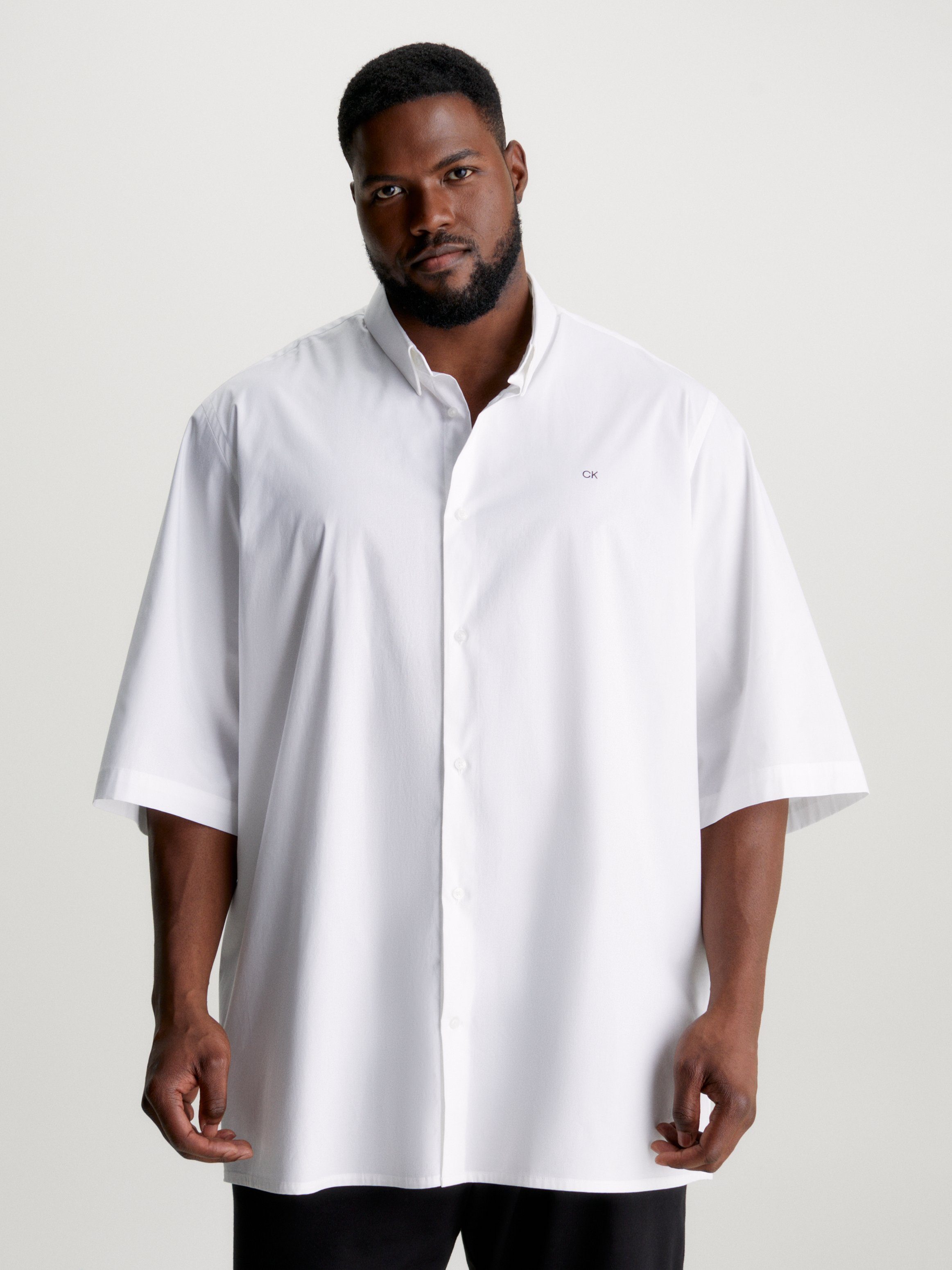 Calvin Klein Big&Tall Kurzarmhemd BT-STRETCH POPLIN S/S SHIRT Große Größen