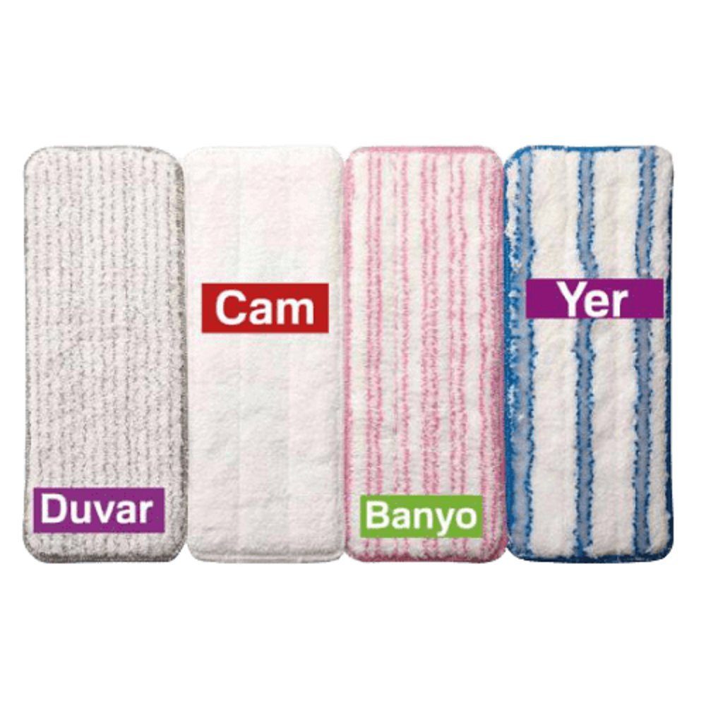Wischmopp Mop Ersatztuch 4er-Set Premium Tablet Mop Reingungstuch