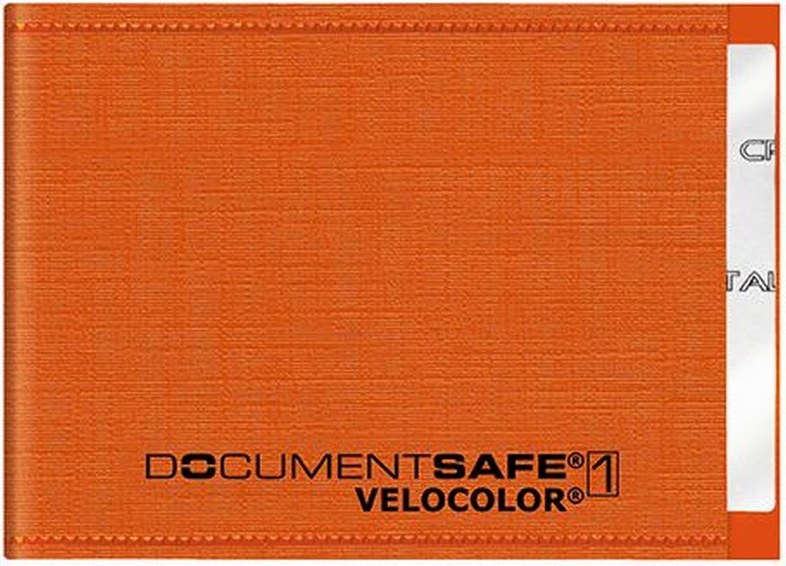 VELOFLEX Schreibgeräteetui Kartenschutzhülle Document Safe RFID mit Abschirmfolie 90x63mm orange