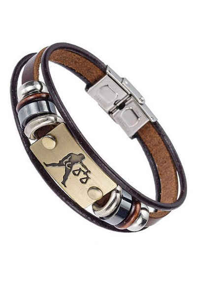 Firetti Armband Schmuck Geschenk, Sternzeichen, Made in Germany - mit Hämatit - mit Holz