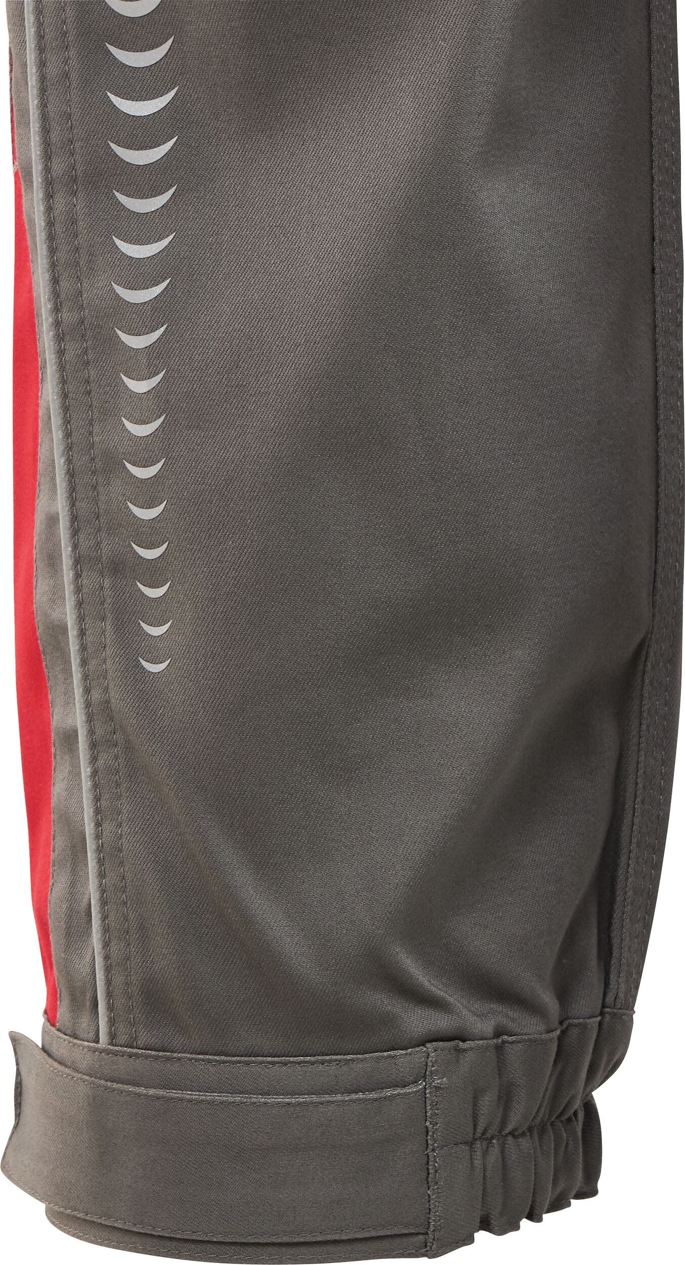 fortis Arbeitsbundhose Herren-Cargohose Flex grau/schwarz/rot