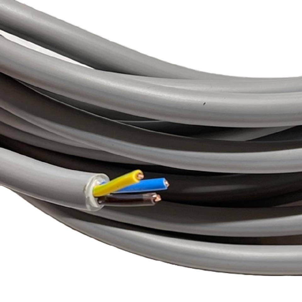 Mantelleitung - Stromkabel, Kabel NYM-J, 3*2,5 10m grau NYM - J NYM-J VaGo-Tools