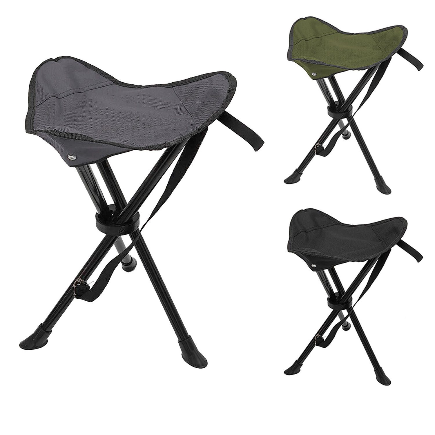 INDA-Exclusiv Armlehnstuhl 3-Bein Klapphocker Dreibeinhocker Campinghocker Anglerhocker Tragegurt