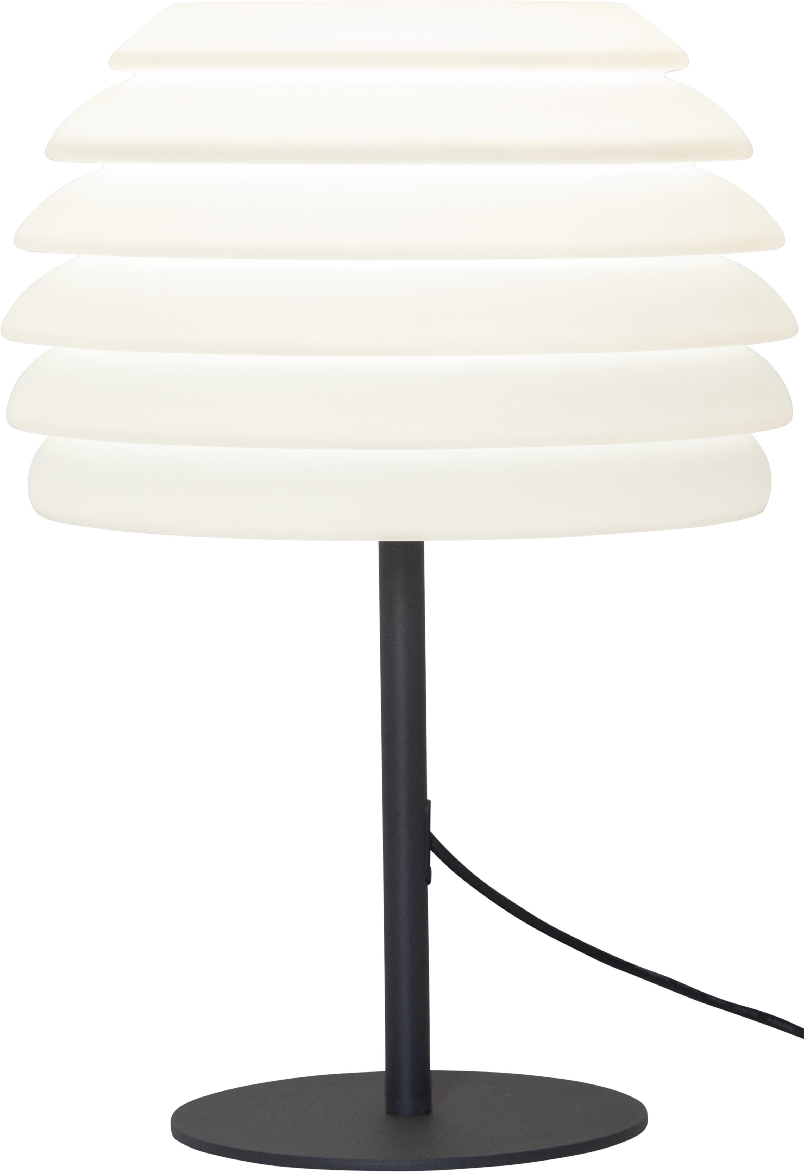 STAR TRADING Außen-Stehlampe Tischlampe Rhodos, Leuchtmittel wechselbar, E27-Fassung für frei wählbares Leuchtmittel, max 40W, 3m Kabel, IP65