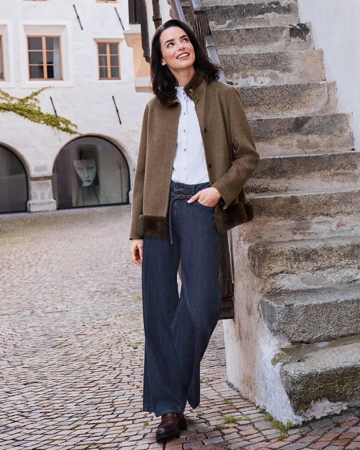 Raffaello Rossi 5-Pocket-Jeans Weite Jeans Swenty-B