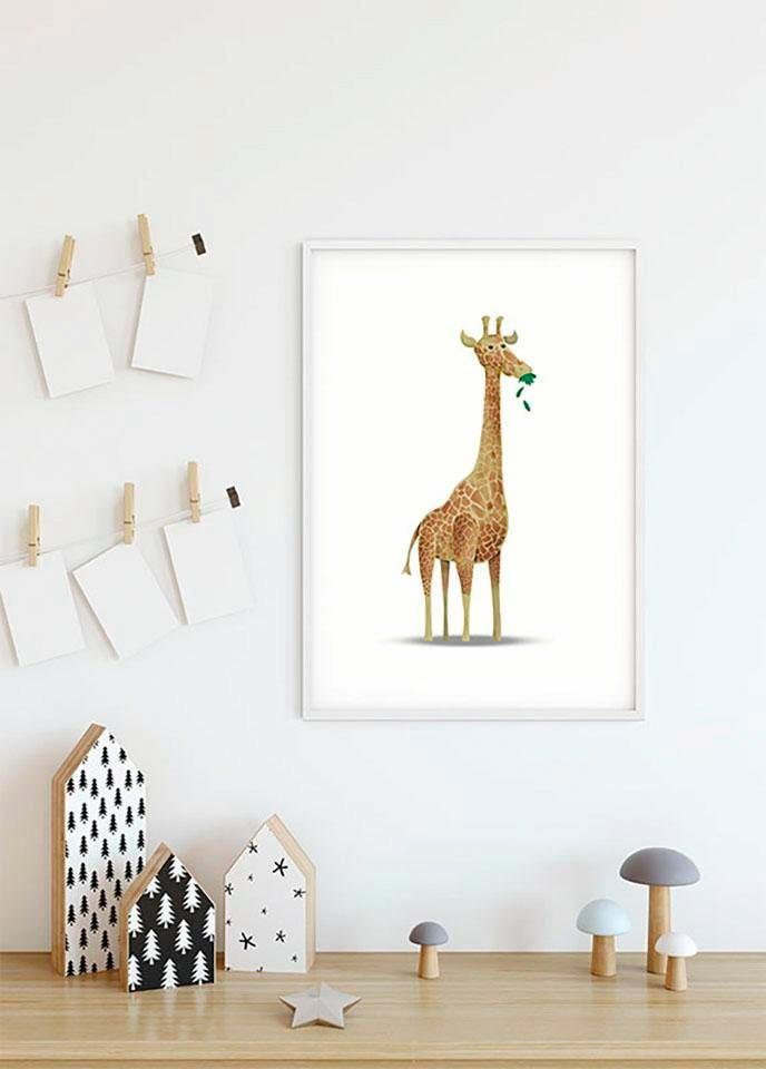 Komar Poster Cute Animal Giraffe, Tiere (1 St), Kinderzimmer, Schlafzimmer,  Wohnzimmer
