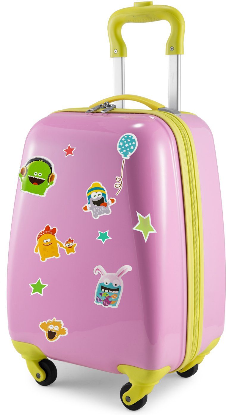 Hauptstadtkoffer Kinderkoffer For Kids, Monster, 4 Rollen, Kinderreisegepäck Handgepäck-Koffer Kinder-Trolley
