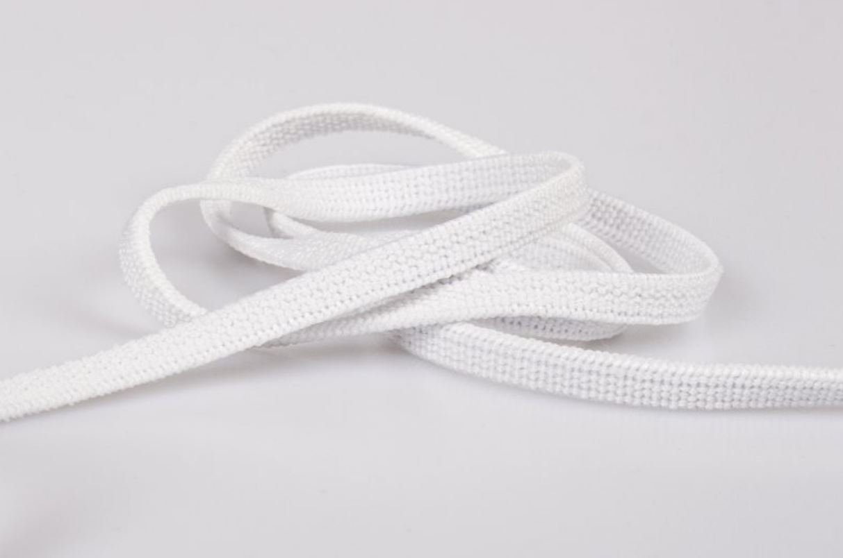 larissastoffe Gummiband 10 m Gummilitze Gummiband Elastisches Band Wäschegummi 7 mm weiß, Hochwertige Qualität