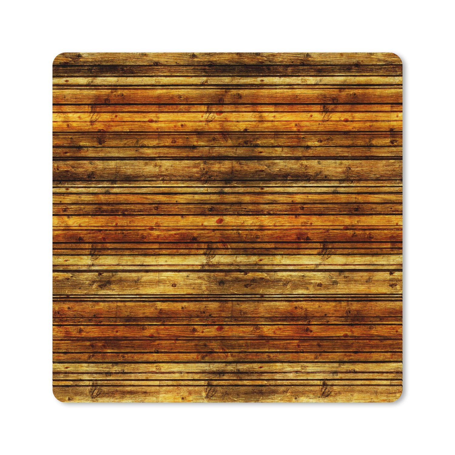 MuchoWow Gaming Mauspad Vintage - Holz - Regale (1-St), Gaming, Rutschfester Unterseite, Mausunterlage, 80x80 cm, XXL, Großes