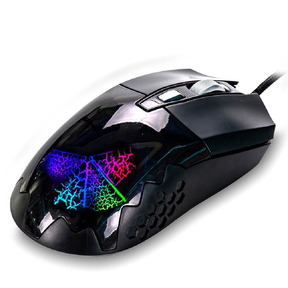 INCA Gaming Maus IMG-355GX 3D RGB Licht 7200 DPI, RGB, 6 Tasten, USB Gaming-Maus