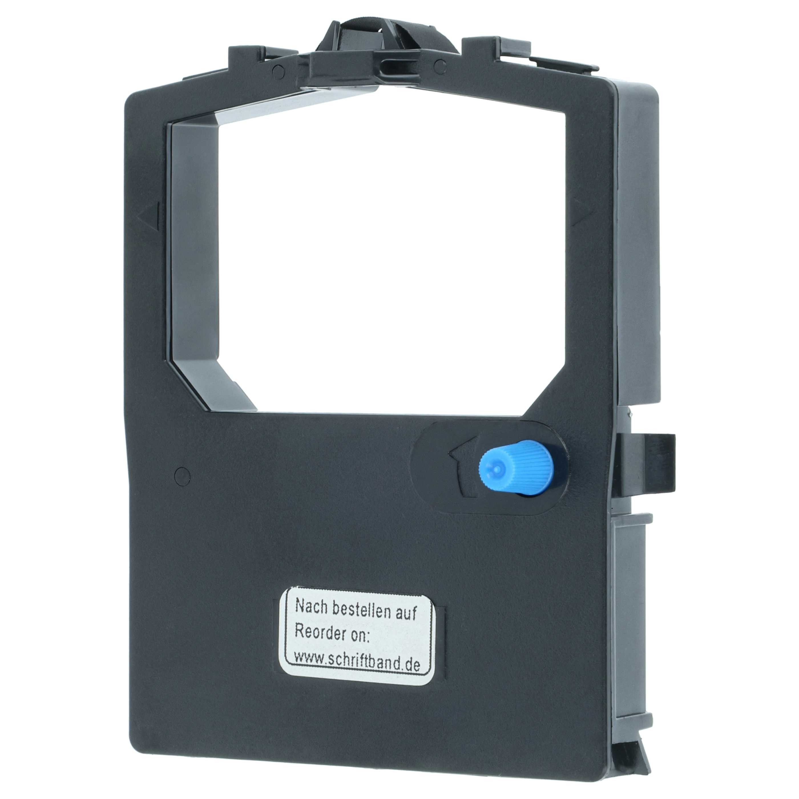 vhbw Beschriftungsband passend für OKI Microline 3390, 3391 eco, 3391, 380, 3390 eco, 3321, Farbband, Nylonband für Ihren Nadeldrucker oder Bondrucker