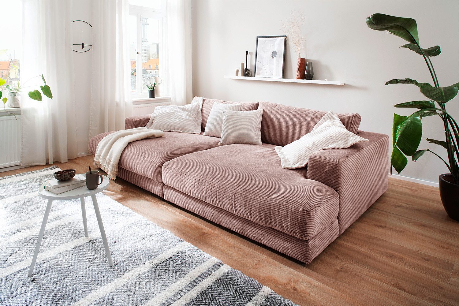 KAWOLA Big-Sofa MADELINE, Couch Stoff oder günstig online kaufen
