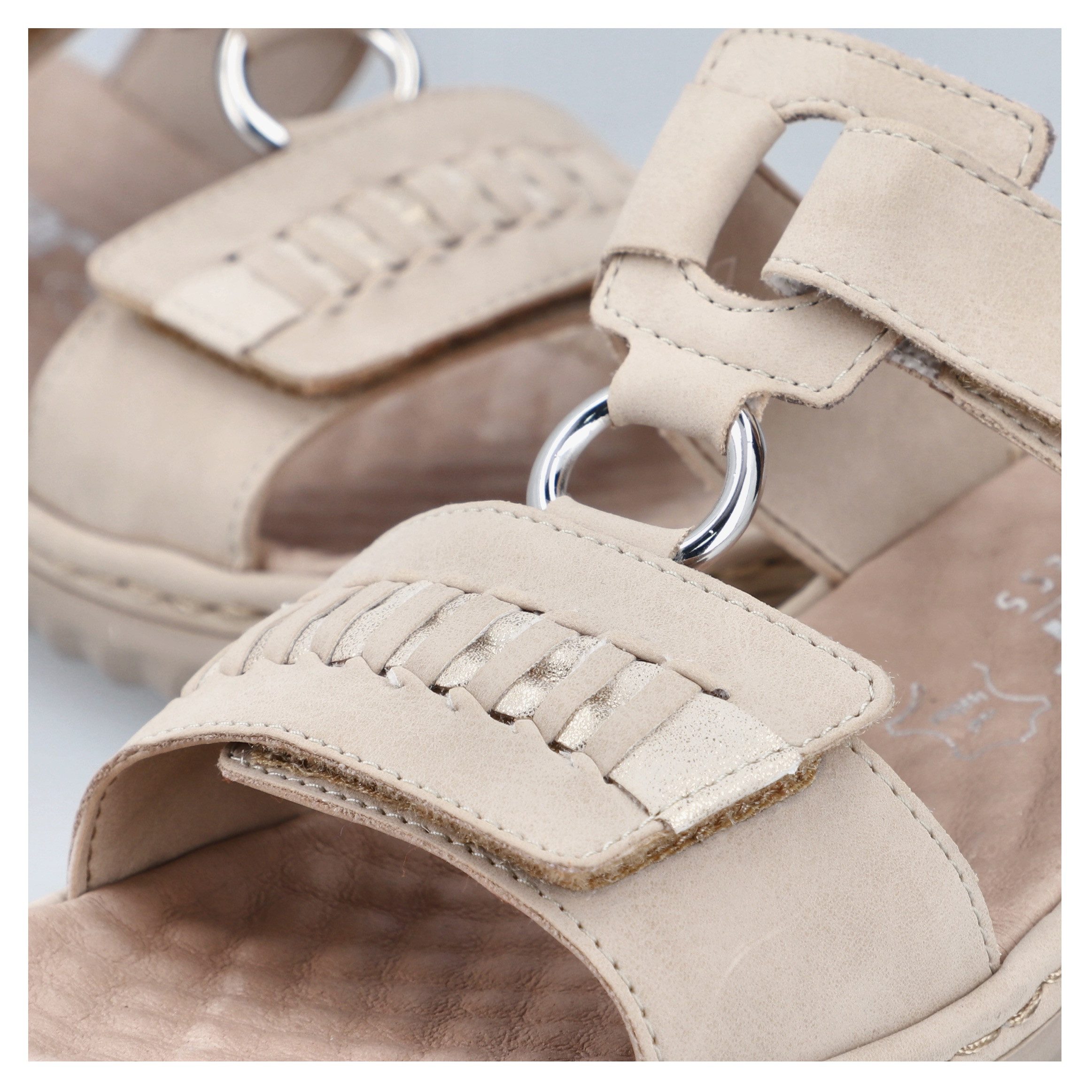 Rieker Pantolette, Sommerschuh, Strandschuh mit regulierbaren Klettverschlü günstig online kaufen