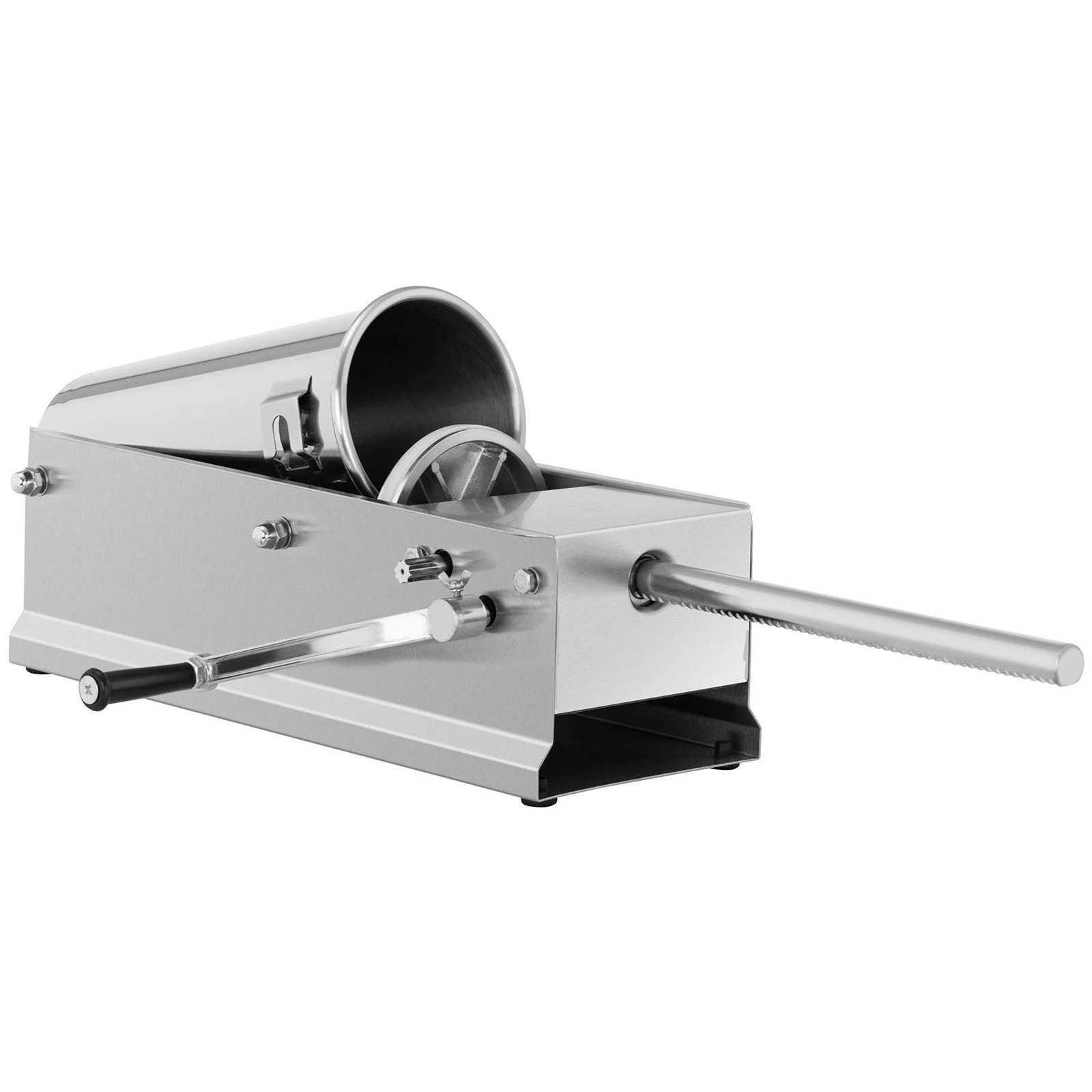 Royal Catering Wurstfüllaufsatz 5 L Wurstfüller horizontal Wurstfüllmaschine Wurstpresse Edelstahl, verschiedene Größen