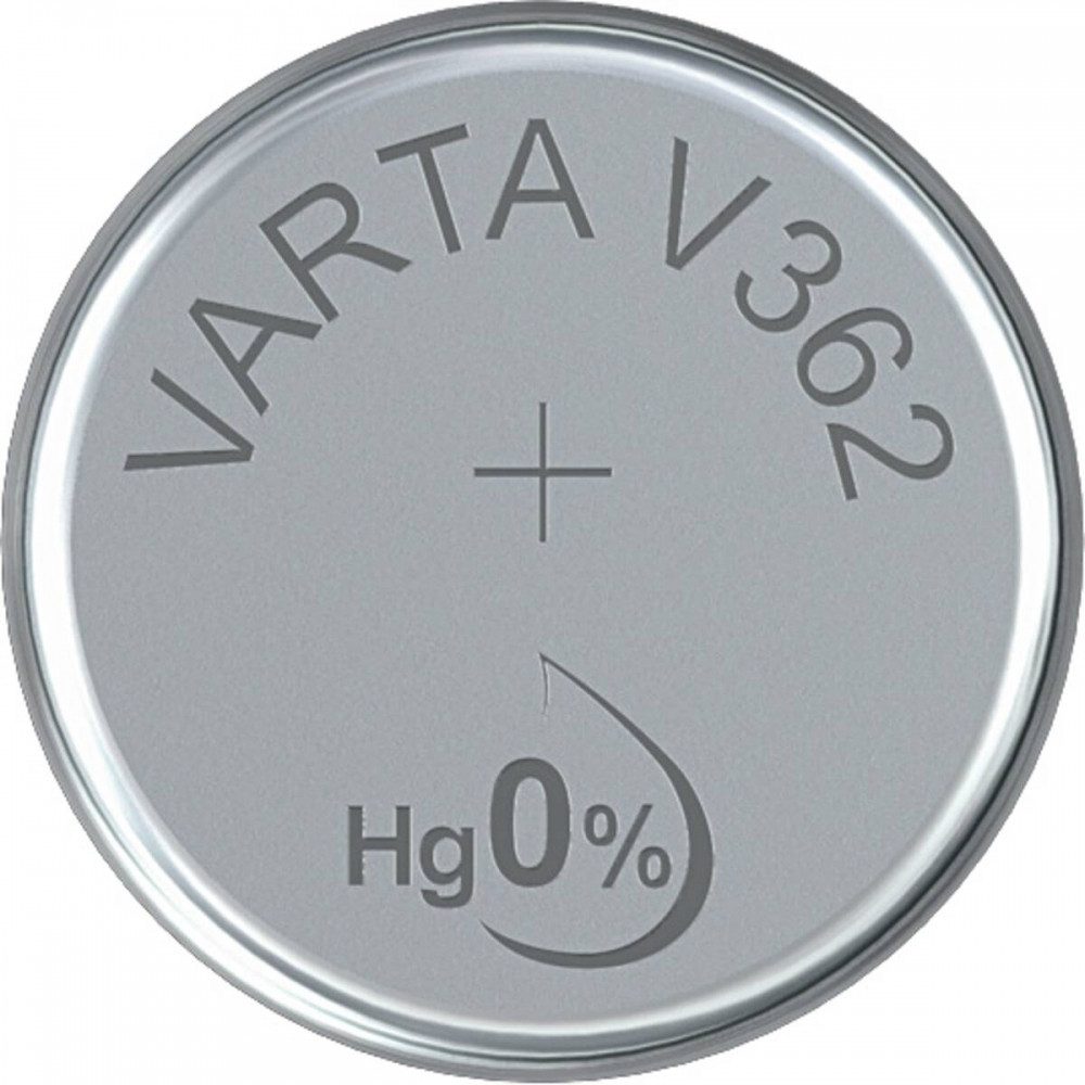 VARTA Varta V 362 Knopfzellen-Batterie Knopfzelle, (1.55 Volt V), Silberfarbe