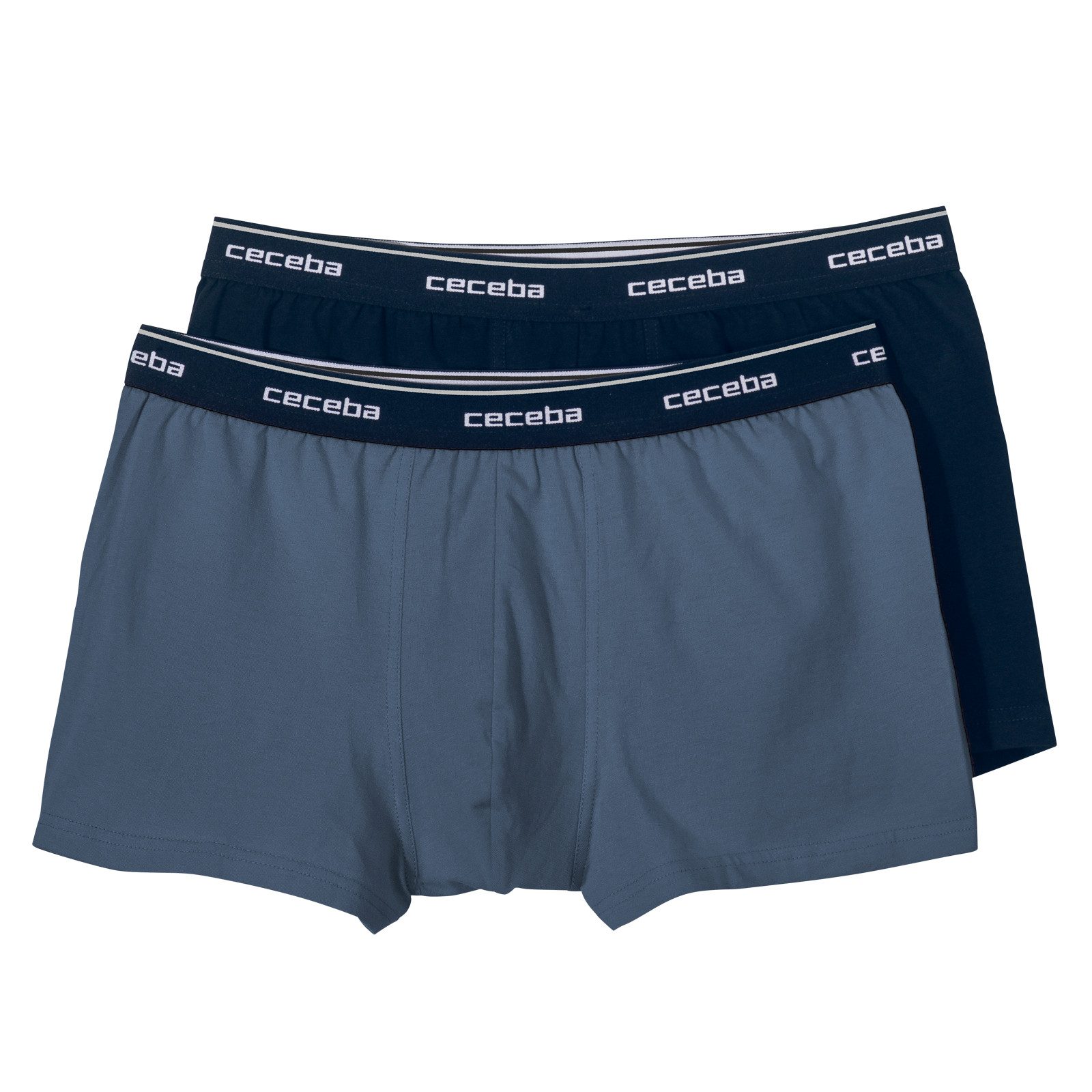 Retro Pants Ceceba 2er-Pack Pants Übergröße graublau/navy