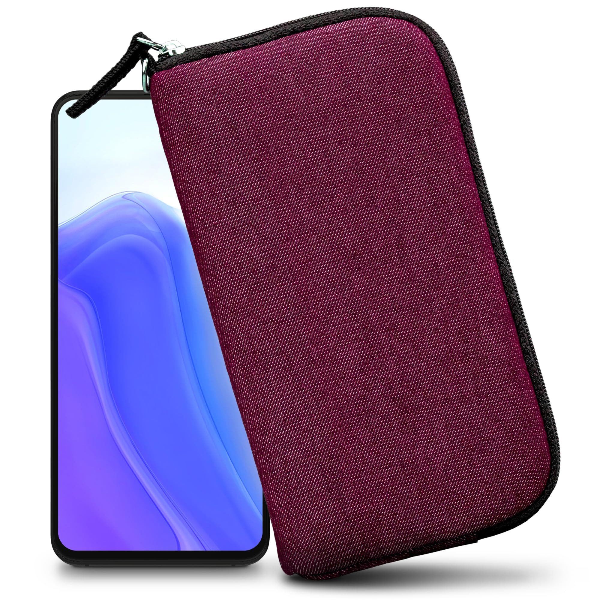 XiRRiX Handytasche Handytasche für Smartphone - universal Handyhülle mit Handschlaufe (kompatibel mit z.B. Iphone 15 Pro Max, 1-tlg., inkl. Handschlaufe), Softcase für besten Schutz Dank Polsterung mit Stoßdämpfung