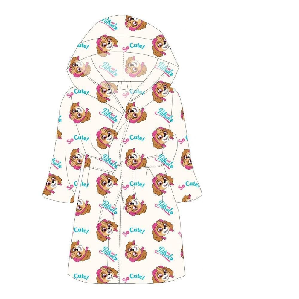 PAW PATROL Kinderbademantel PAW Patrol Bademantel Mädchen Skye "So Cute", Größen 98-128, Polyester, Kapuze, zwei Taschen, Gürtel, Gürtel, mit Kapuze, mit Gürtel, mit zwei Taschen