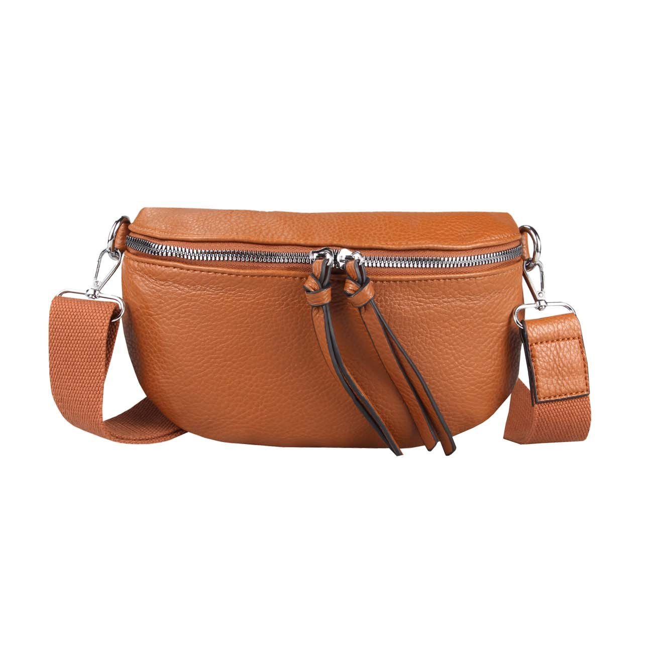 ITALYSHOP24 Bauchtasche Damen Brusttasche Gürteltasche CrossBody, günstig online kaufen