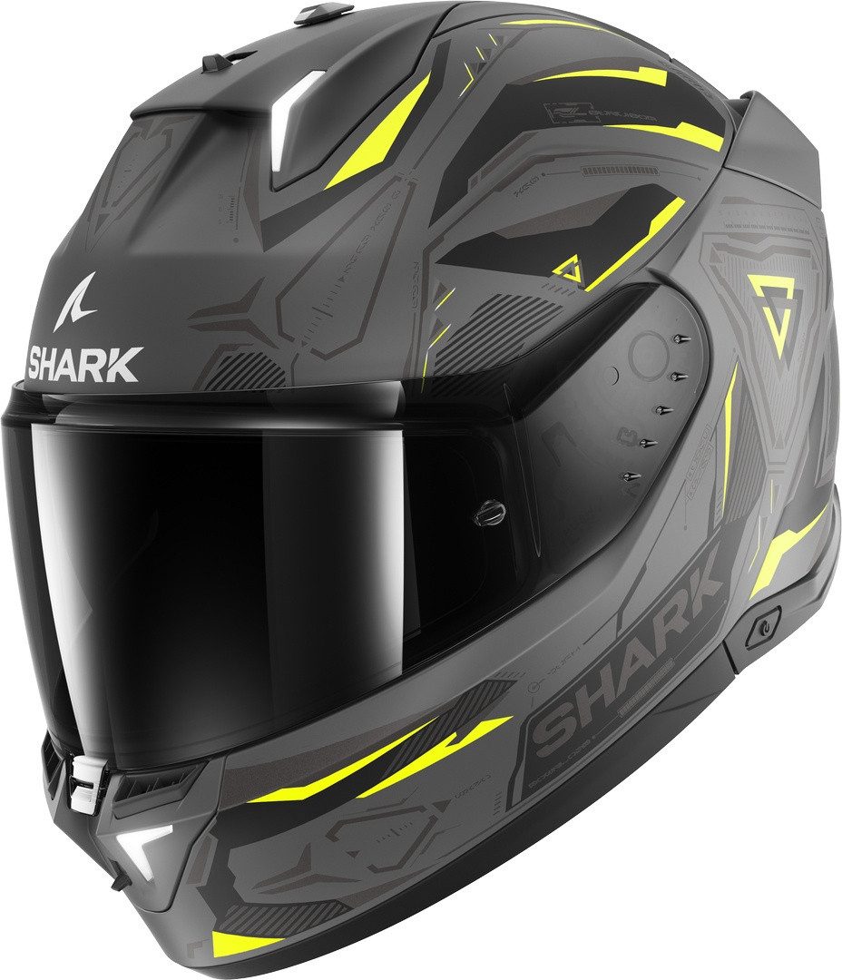 Shark Motorradhelm Skwal i3 Linik Helm, integriertes Sonnenvisier,geeignet für Brillenträger,Pinlockschei