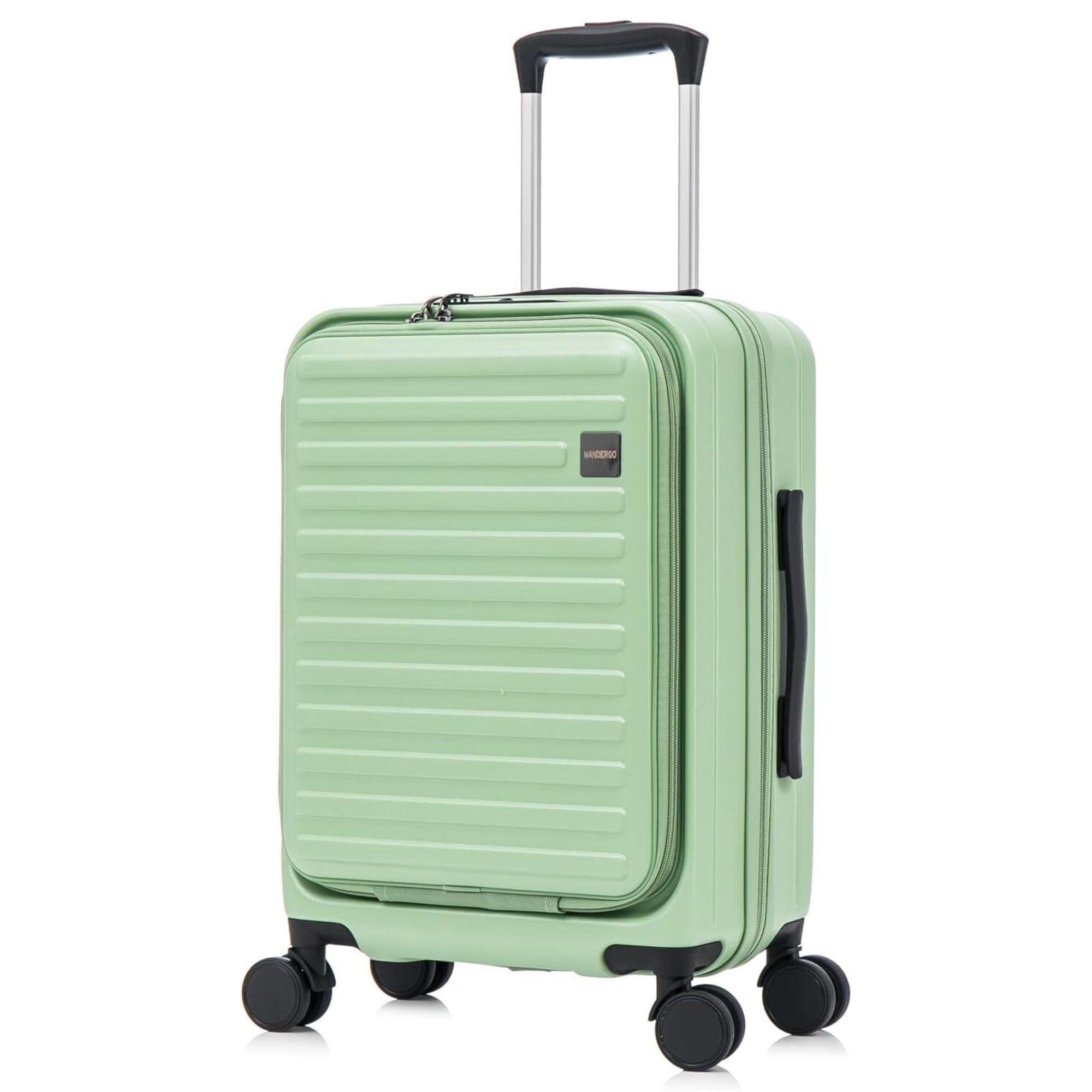 MS-Point Handgepäck-Trolley Handgepäck Koffer Mint Grün, 4 Rollen
