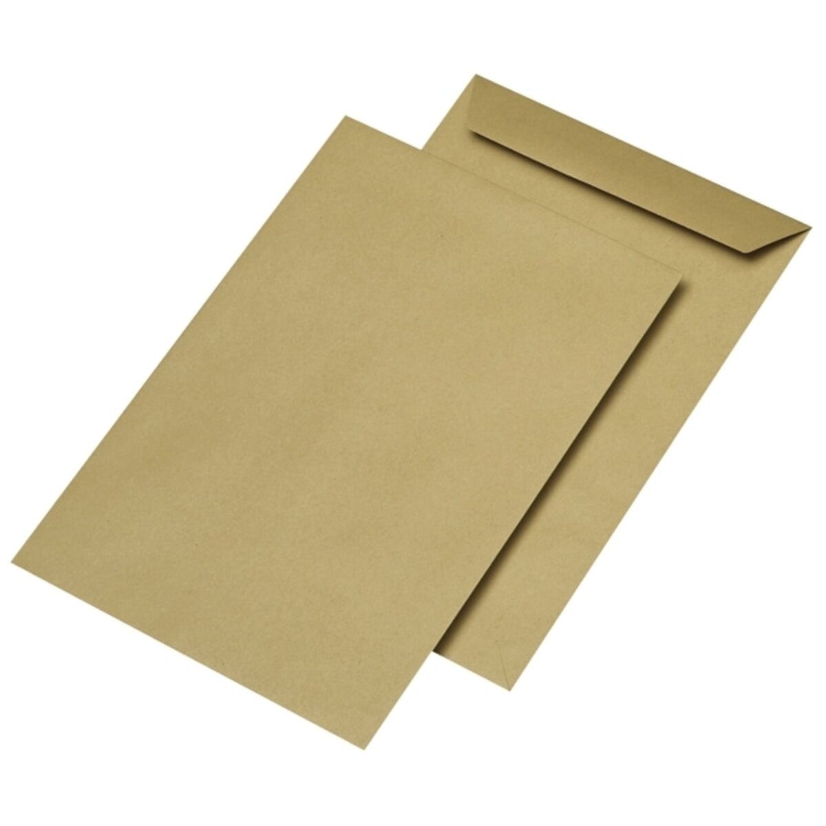 mayer-network GmbH Versandtasche Versandtaschen Recycling - C4 ohne Fenster gummiert 90 g/qm braun 250