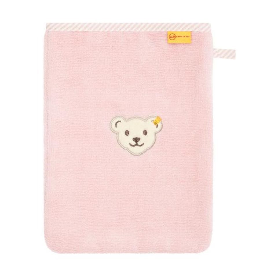 Steiff Waschlappen Steiff Waschlappen silver/pink