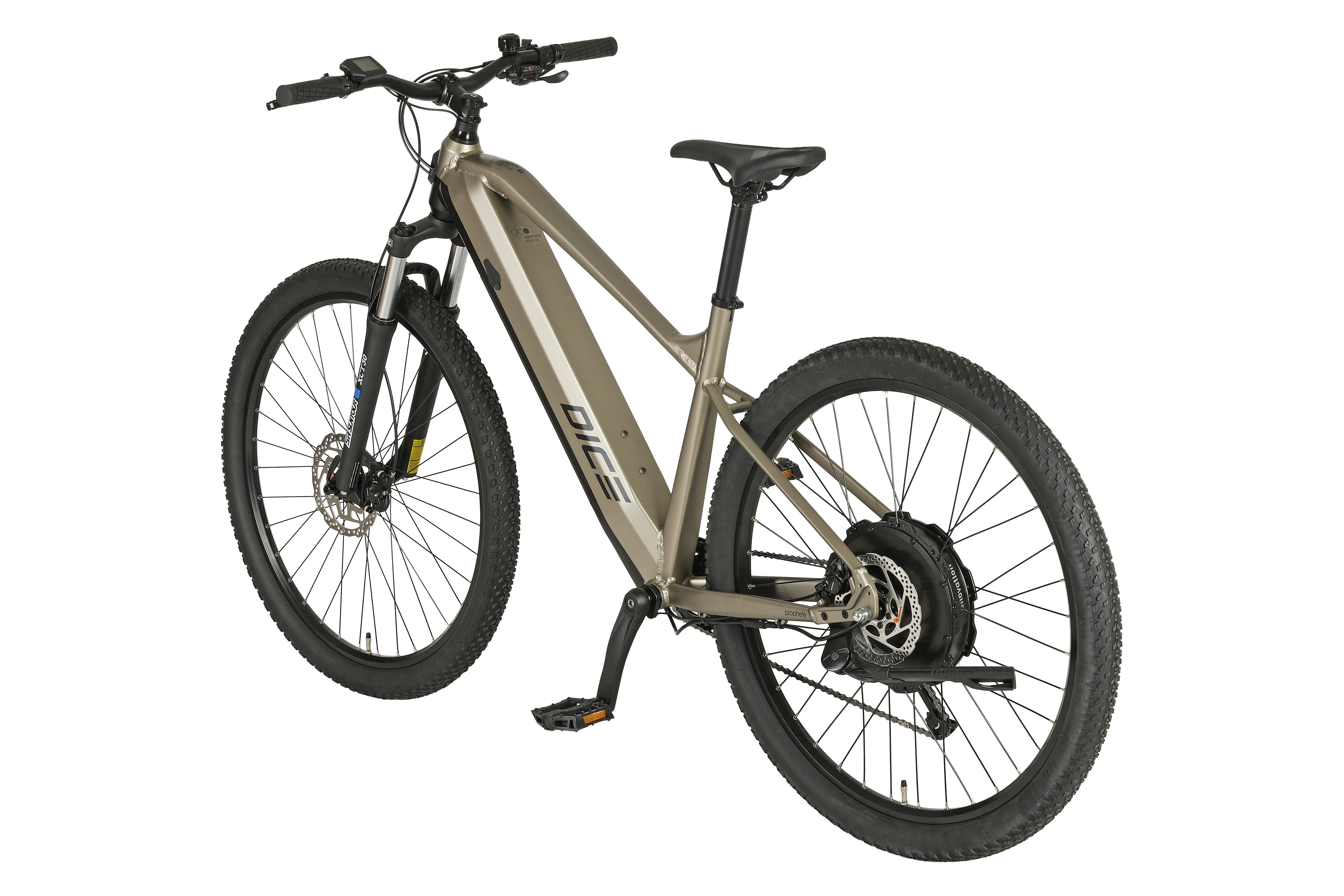 Prophete E-Bike Mountainbike Dice 2.8, 8 Gang Shimano Alivio Schaltwerk, Kettenschaltung, Heckmotor, 480 Wh