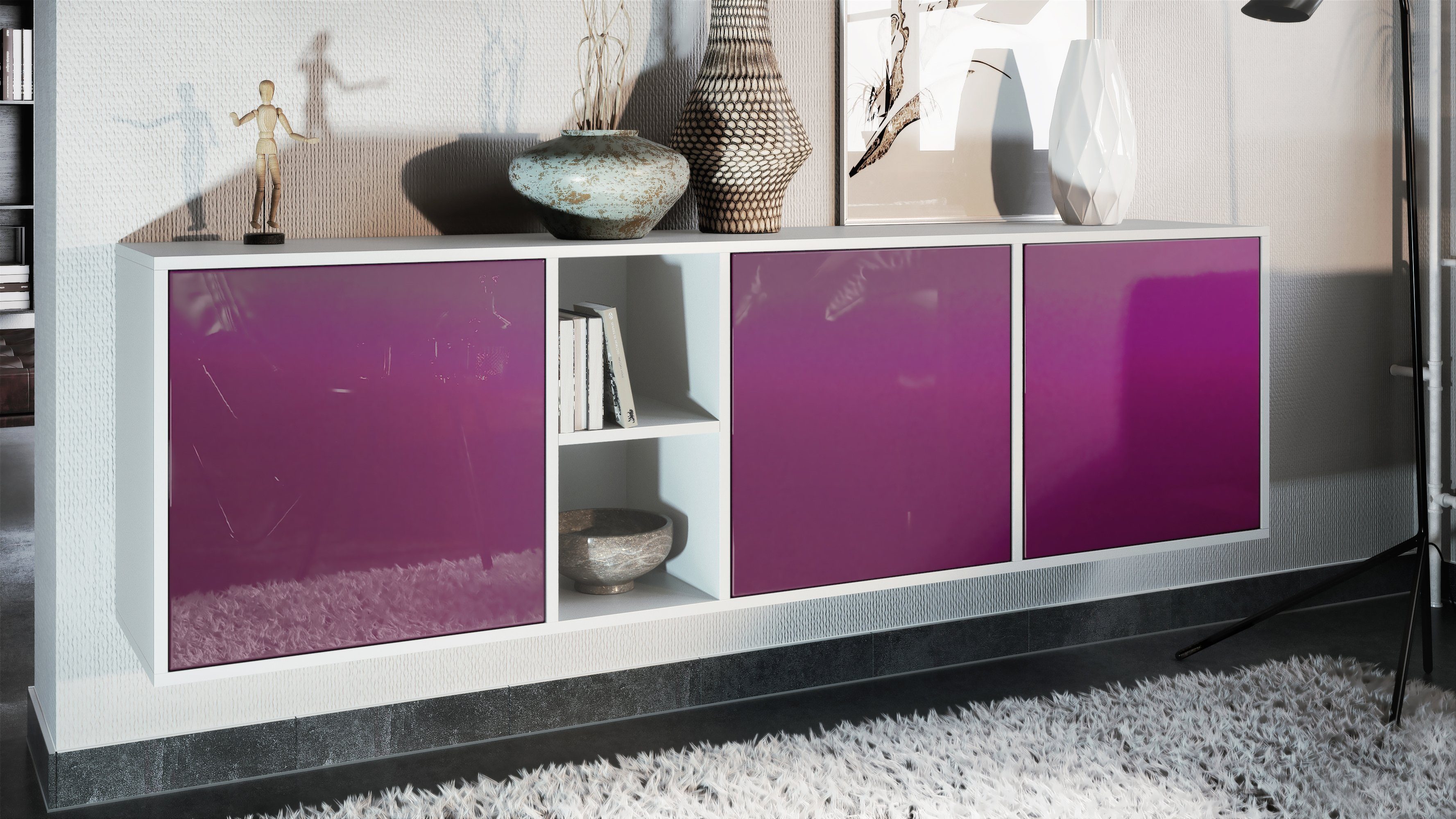 Vladon Sideboard Cuba (Kommode, mit 3 günstig online kaufen