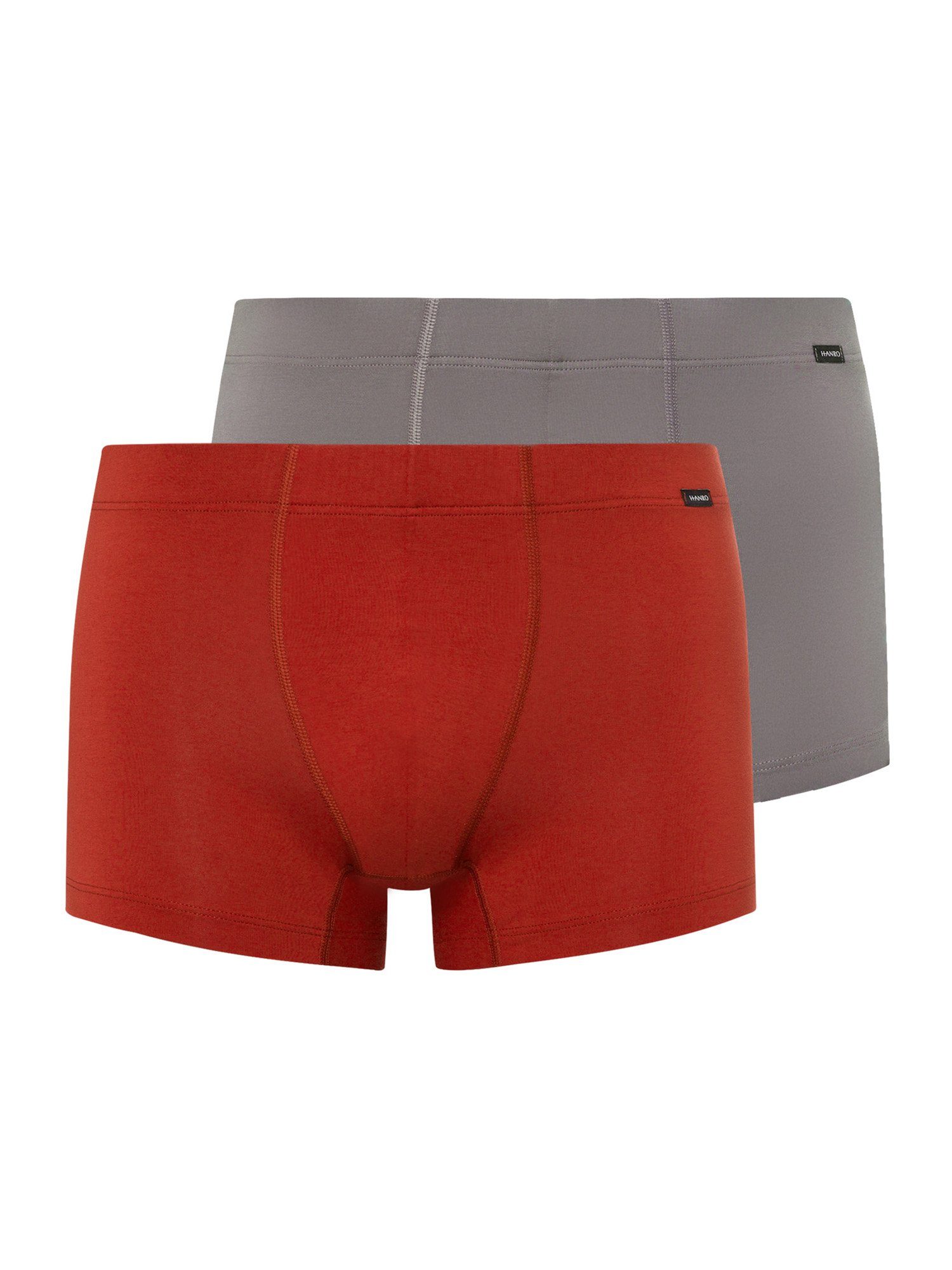 Hanro Retro Pants 2-Pack Cotton Essentials (2-St) red ochre/fresh grey