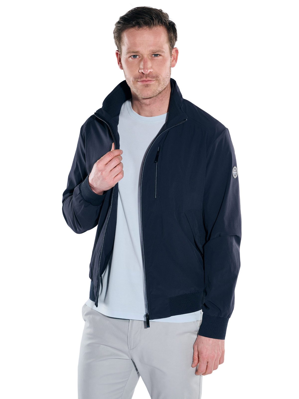 ENGBERS GERMANY Steppjacke Herren Funktionsjacke mit Wassersäule 3000, Saphirblau