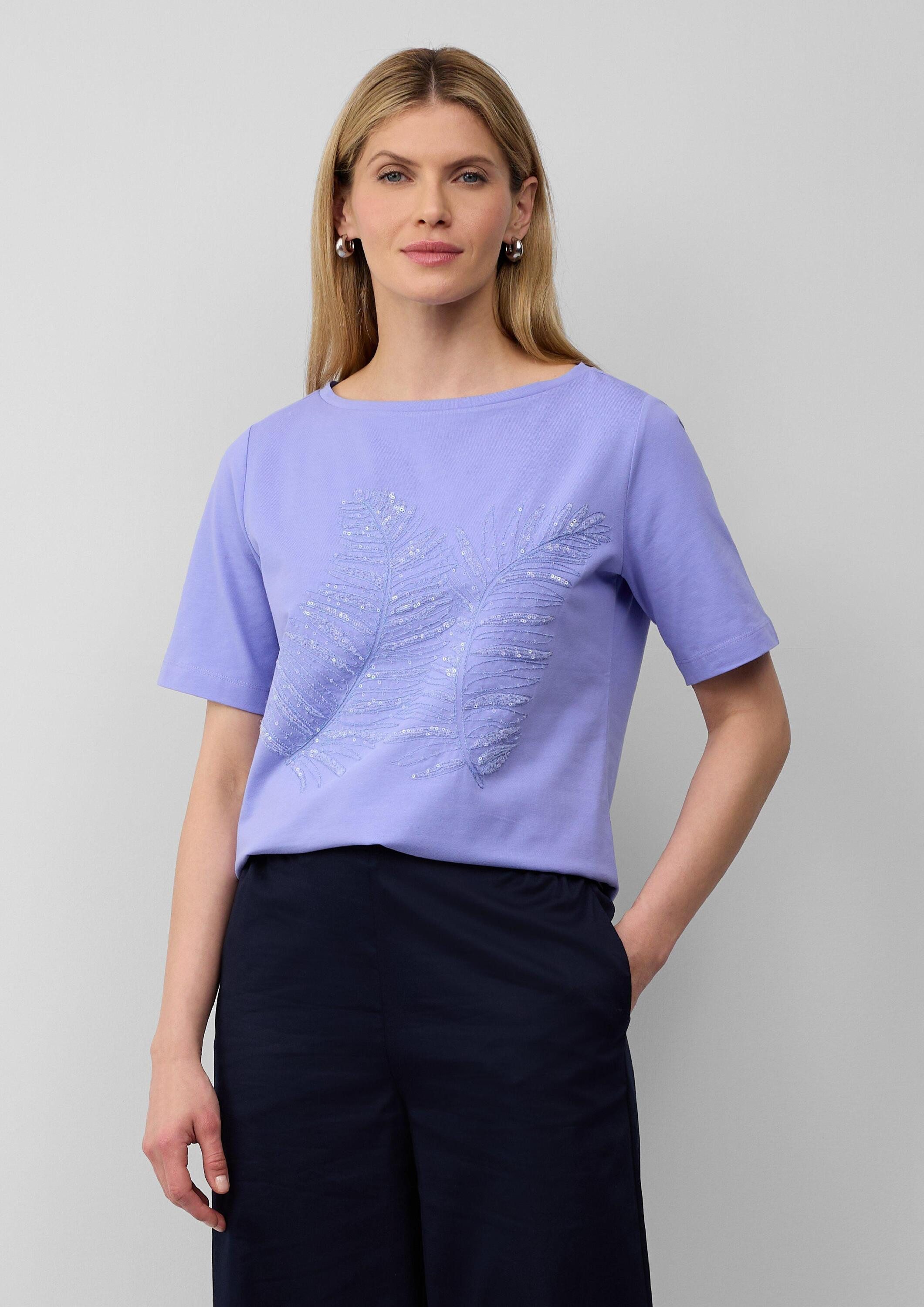 s.Oliver Kurzarmshirt T-Shirt T-Shirt im Relaxed Fit mit Pailletten günstig online kaufen