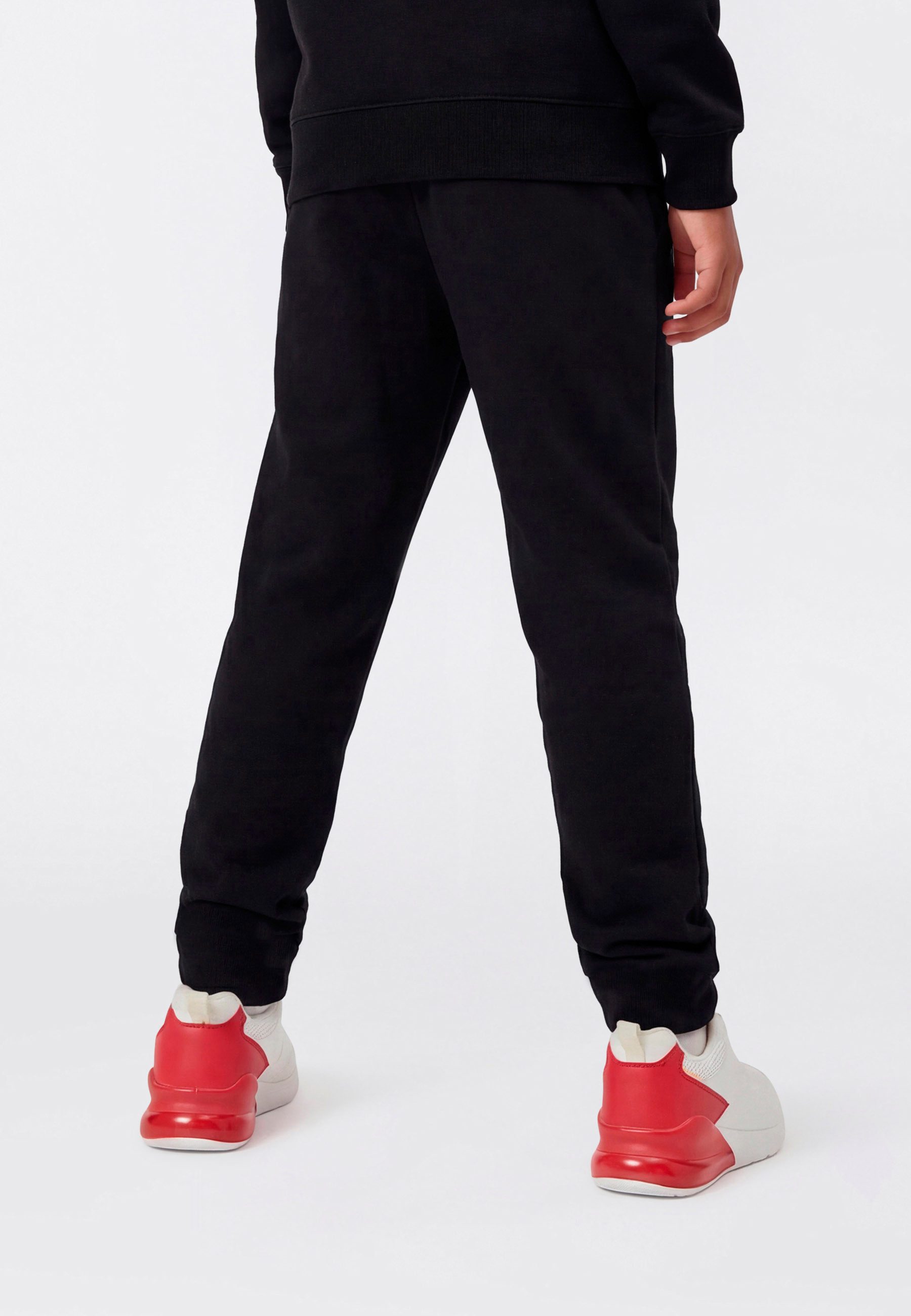 Champion Jogginghose ICONS Straight Hem Pants für Kinder, mit Reißverschluss, aus Baumwolle und Polyester