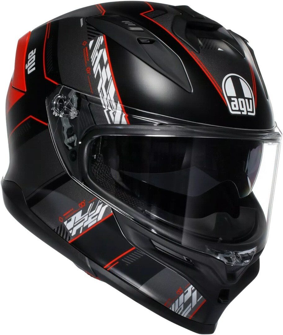 AGV Motorradhelm K7 Kyber Helm, integriertes Sonnenvisier,vorbereitet für Kommunikationssystem