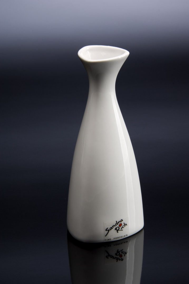 Sandra Rich Dekovase SANDRA RICH, Porzellan- VASE "TRIANGLE" 14cm. Vase Cre günstig online kaufen