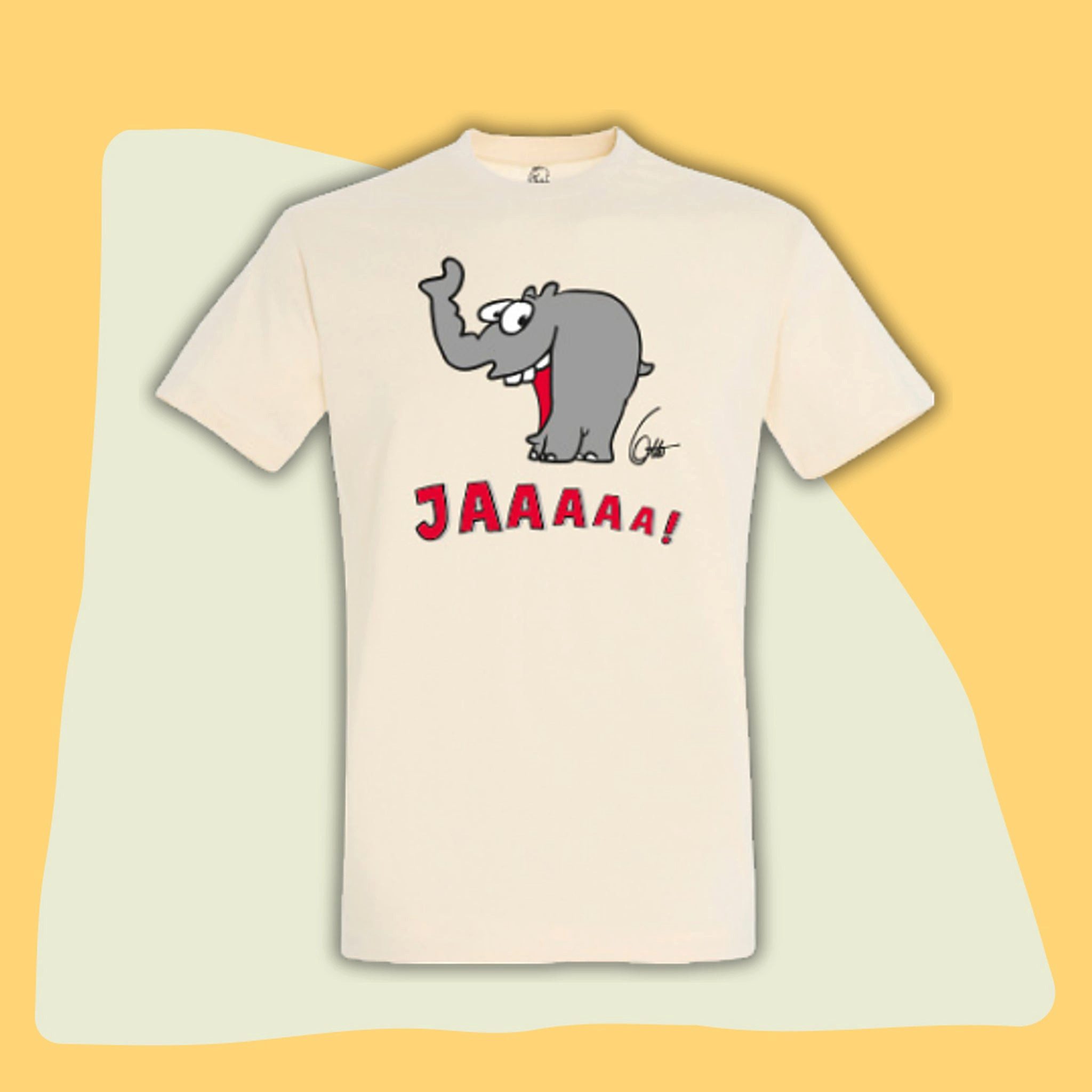 Ottifant Productions GmbH T-Shirt T-Shirt "Lachender Ottifant" Unisex by Otto Waalkes in denim, blau und