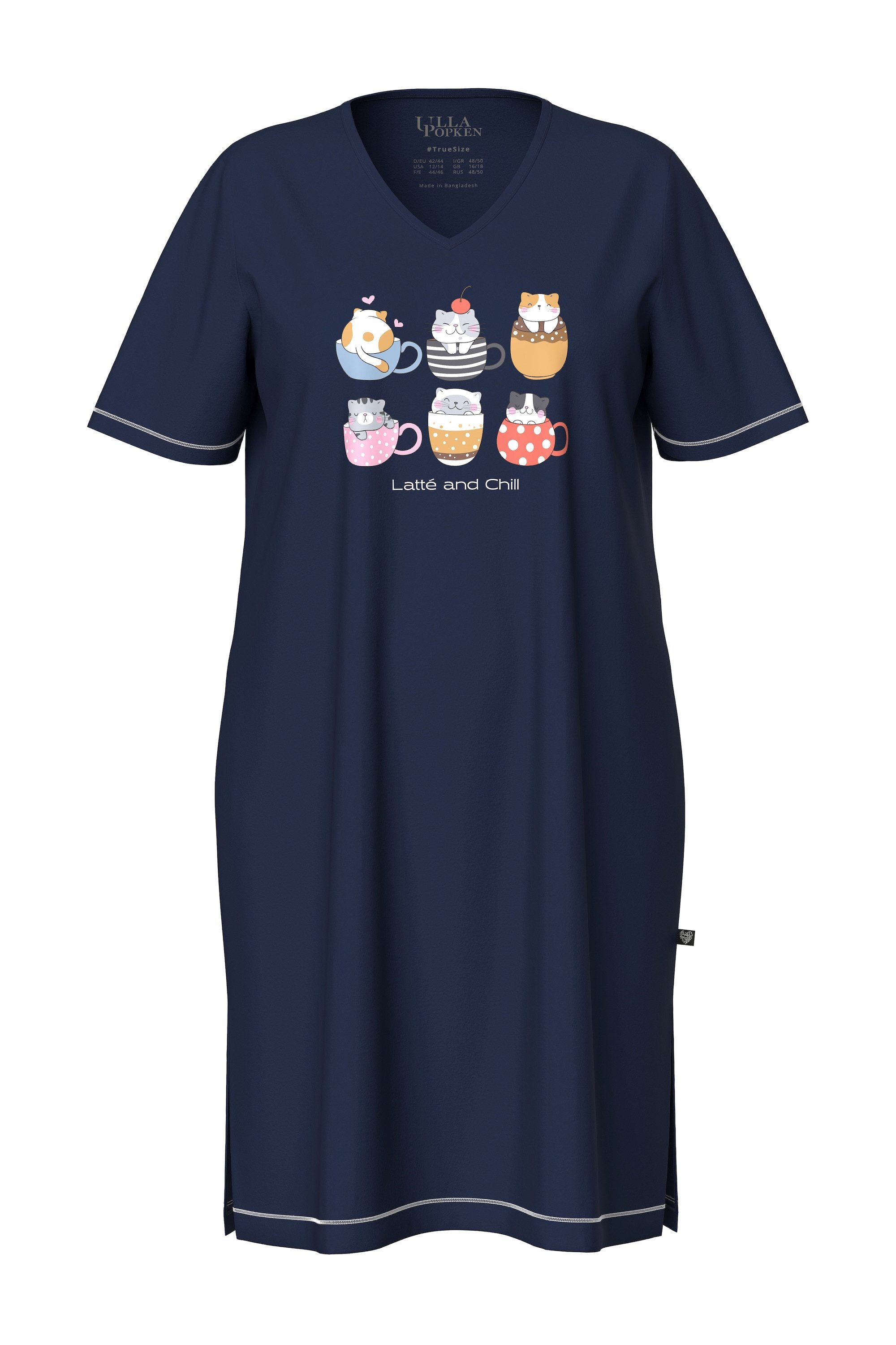 Ulla Popken Bigshirt Bigshirt platzierter Druck günstig online kaufen